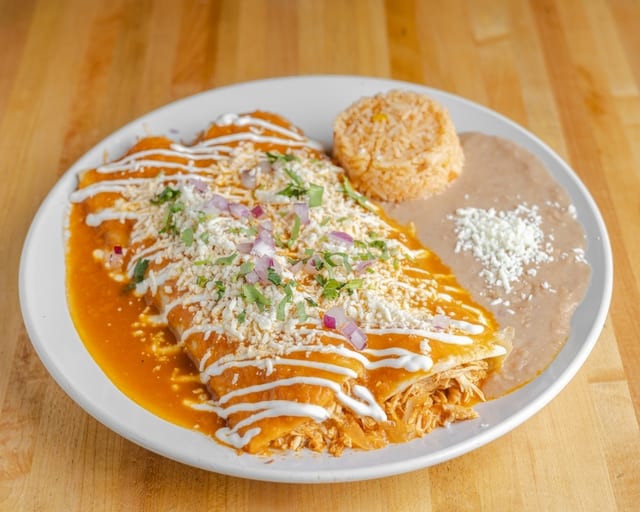 Lunch Enchiladas.